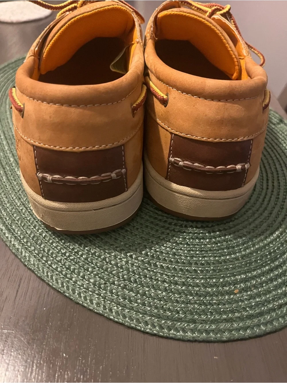 Timberland Wheat Nubuck Leather boat shoes Mens Sz 12 M